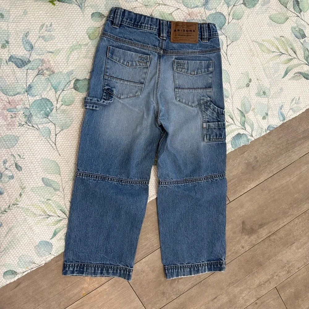 Vintage 90s Boys Carpenter Blue Jeans Arizona Jean Company Size 7